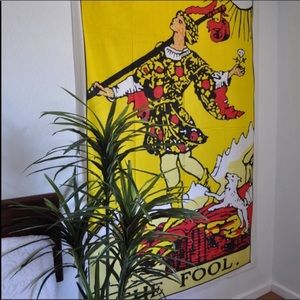 The fool tarot card tapestry New